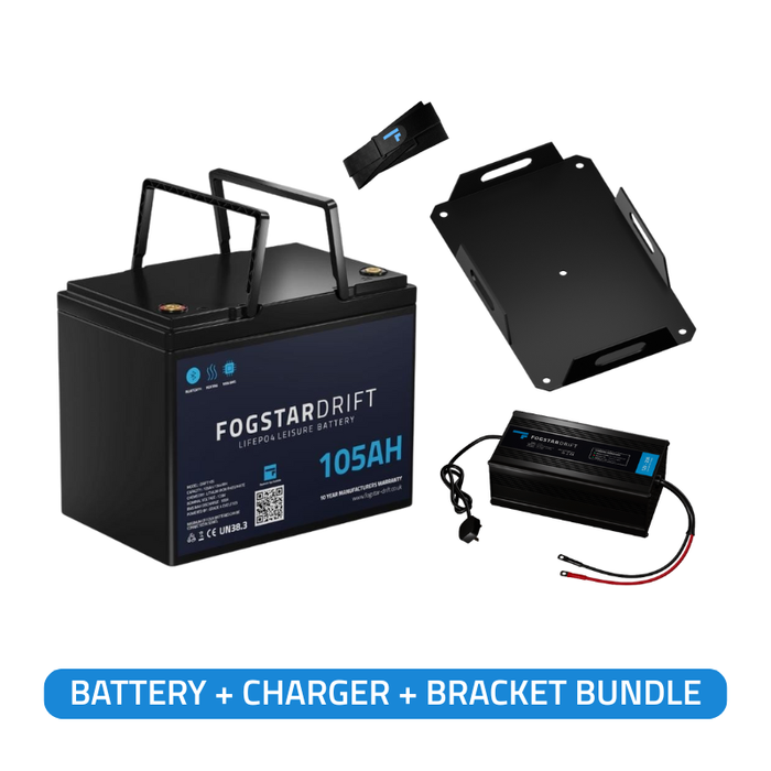 Fogstar Drift 105Ah Lithium Leisure Battery Bundle