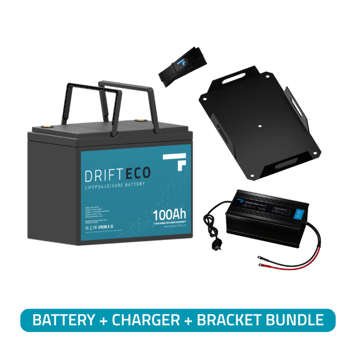 Fogstar Drift ECO 100Ah Lithium Leisure Battery Bundle