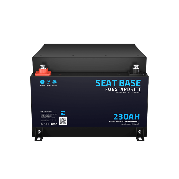 Seat Base Lithium Leisure Battery - Fogstar Drift 12v 230Ah